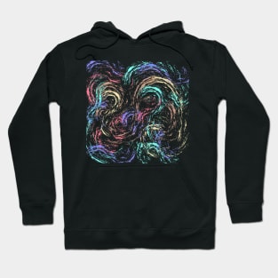 Rainbow paint modern abstract Hoodie